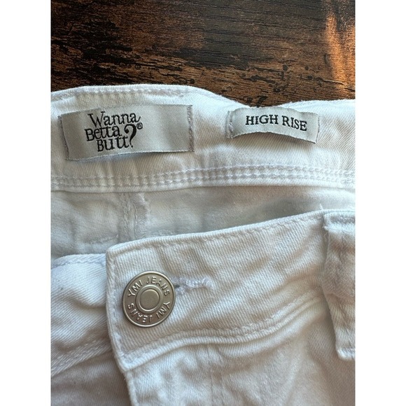 YMI Wanna Betta Butt Women's White Denim Mid Rise Skinny Jeans Stretch Size 18 - Picture 3 of 7